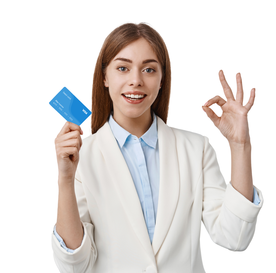 Именная дебетовая карта зарубежного банка с доставкой в Россию.